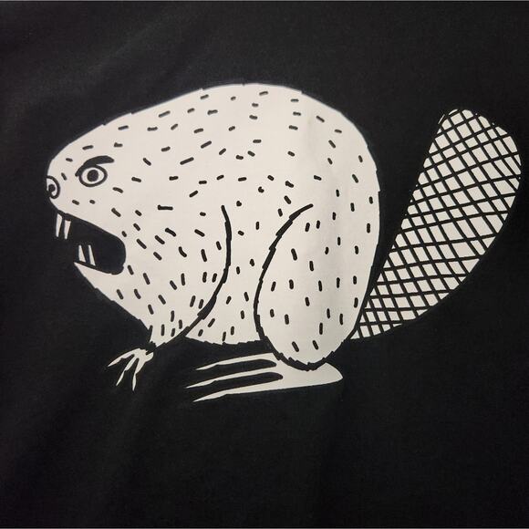 Duluth Trading Beaver Longtail Men's Black Short Sleeve Cotton T-Shirt‎ Medium - Picture 4 of 7